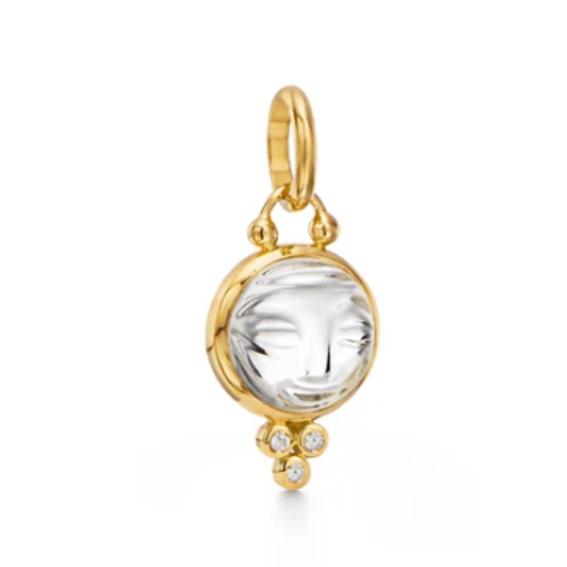 Rock Crystal Moonface Pendant [JCHRM0323]