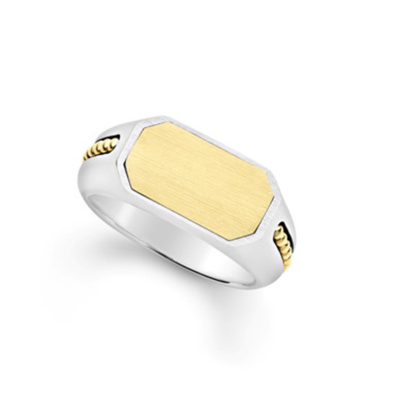 Anthem Two Tone Octagon Ring [JRBND0811]