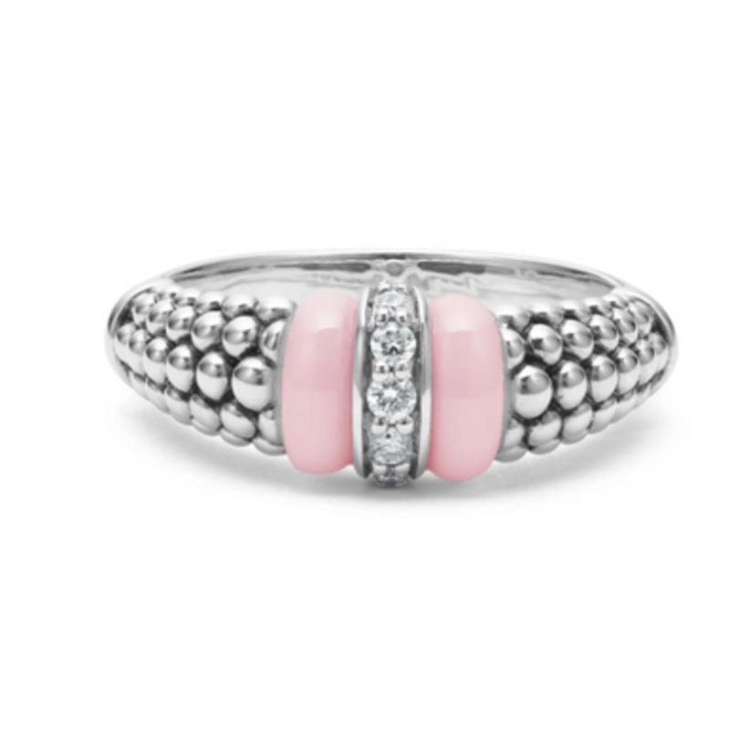 Pink Caviar Diamond Ring [JROTH0830]