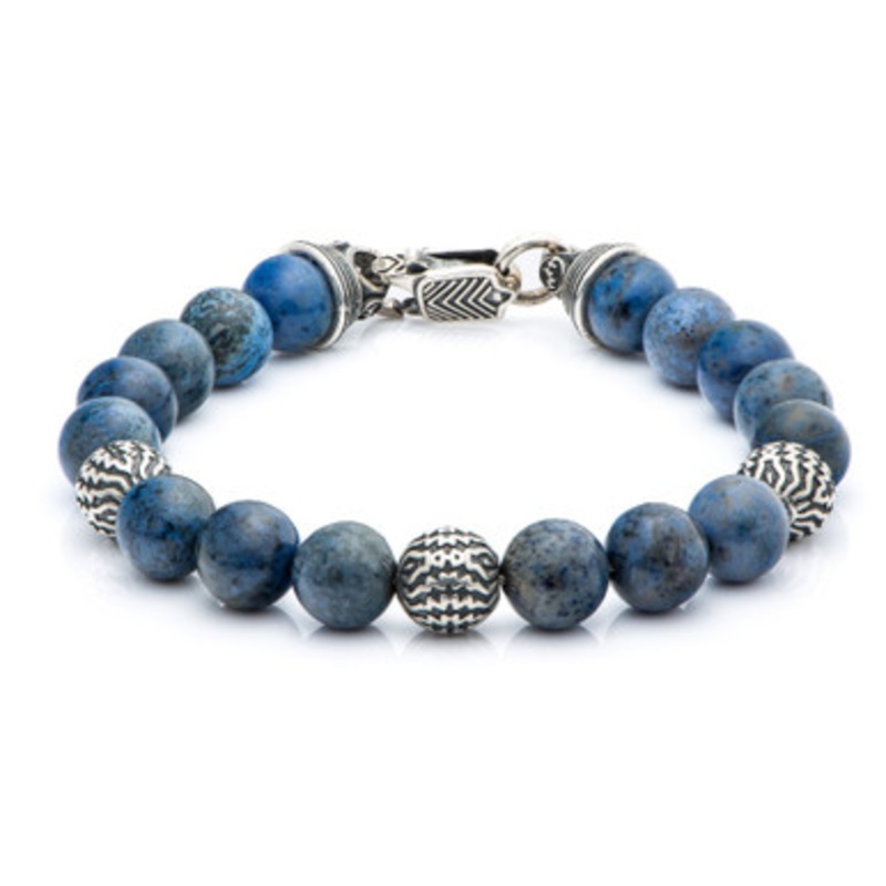 Seaside Dumortierite Beaded Bracelet [JBOTH0778]