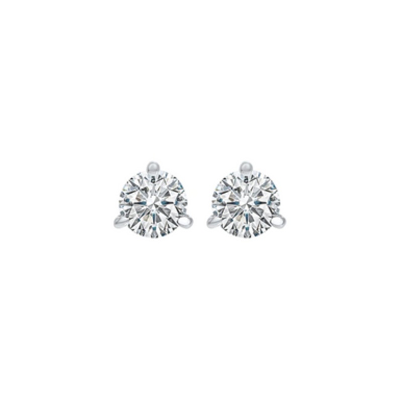 Solitaire Diamond Earrings, .60 [JESSD0261]