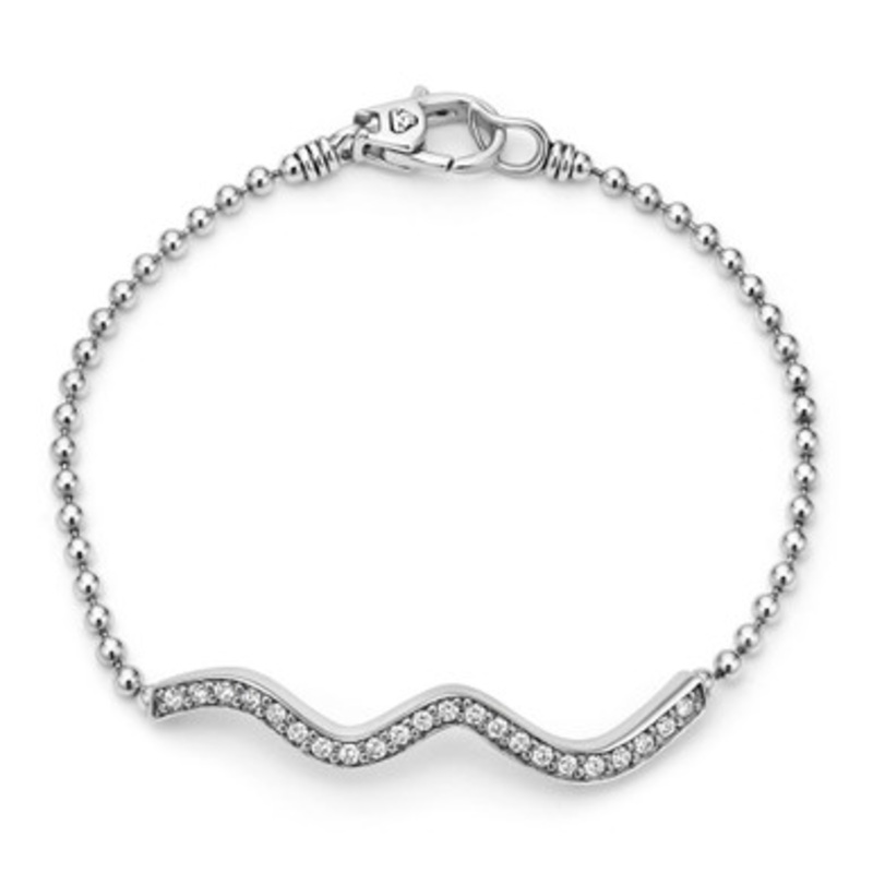 Beaded Wave Diamond Bracelet [JBOTH1341]
