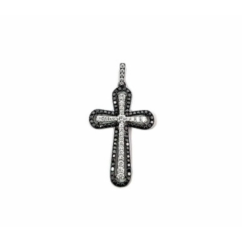 Black Diamond Cross Pendant [JNPEN0925]