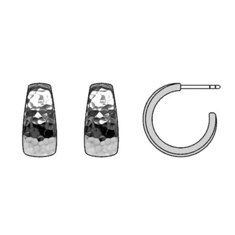 Classico Hammered Hoop Earrings [JEHOP0644]