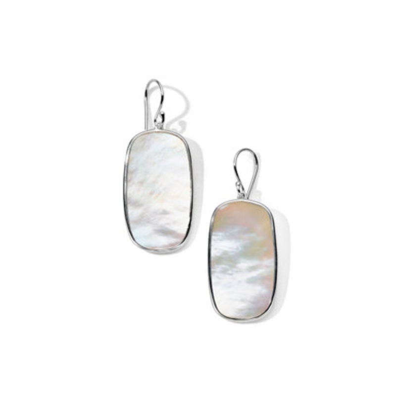 Rock Candy Mother of Pearl Rectangle Drop Earrings [JEOTH1151]