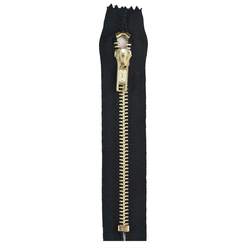Coats & Clark Brass Pocket Zippers