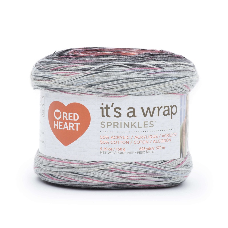 Red Heart It’s a Wrap Sprinkles Yarn (150G/5.3oz) – Discontinued shades
