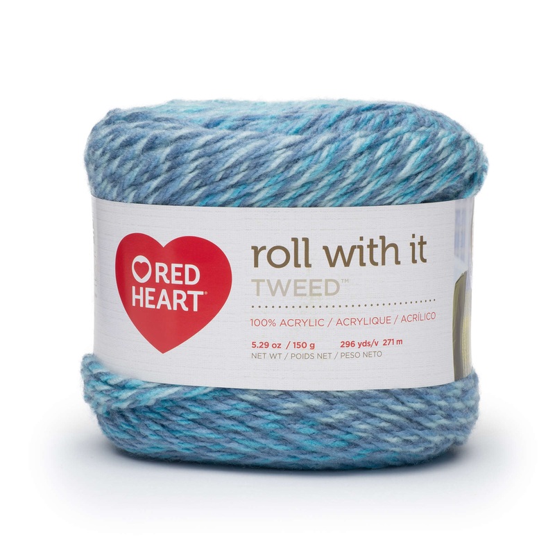 Red Heart Roll With It Tweed Yarn – Discontinued shades
