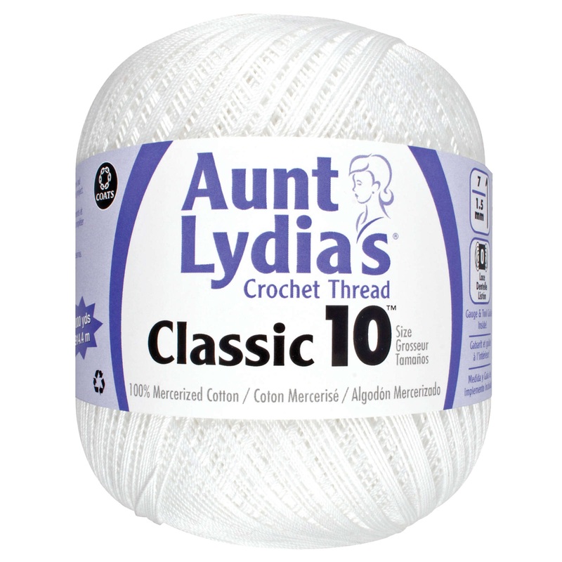 Aunt Lydia’s Classic Crochet Thread (Large) Size 10