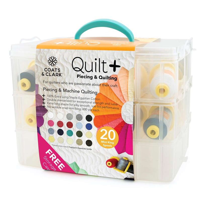 Coats & Clark Quilt + Piecing & Quilting Thread with Storage Box – Discontinued Items