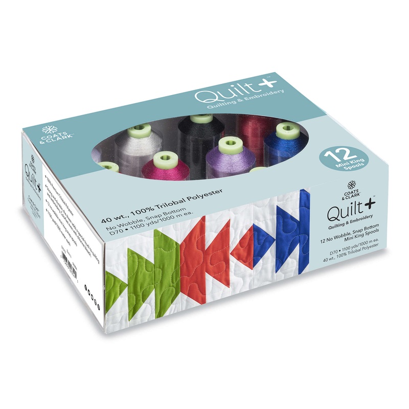 Coats & Clark Quilt + Quilting & Embroidery Thread 12 Spool Set  – Clearance items