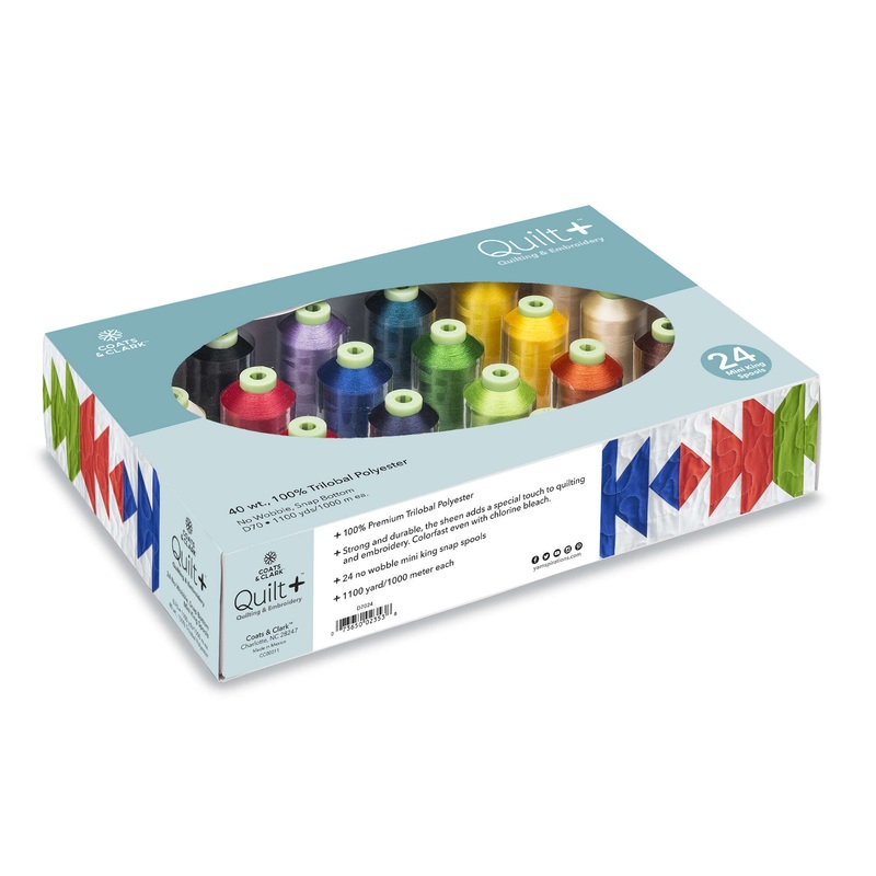 Coats & Clark Quilt + Quilting & Embroidery Thread with Storage Box – Clearance Items