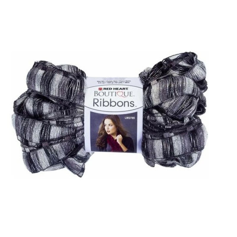 Red Heart Boutique Ribbons Yarn – Clearance shades