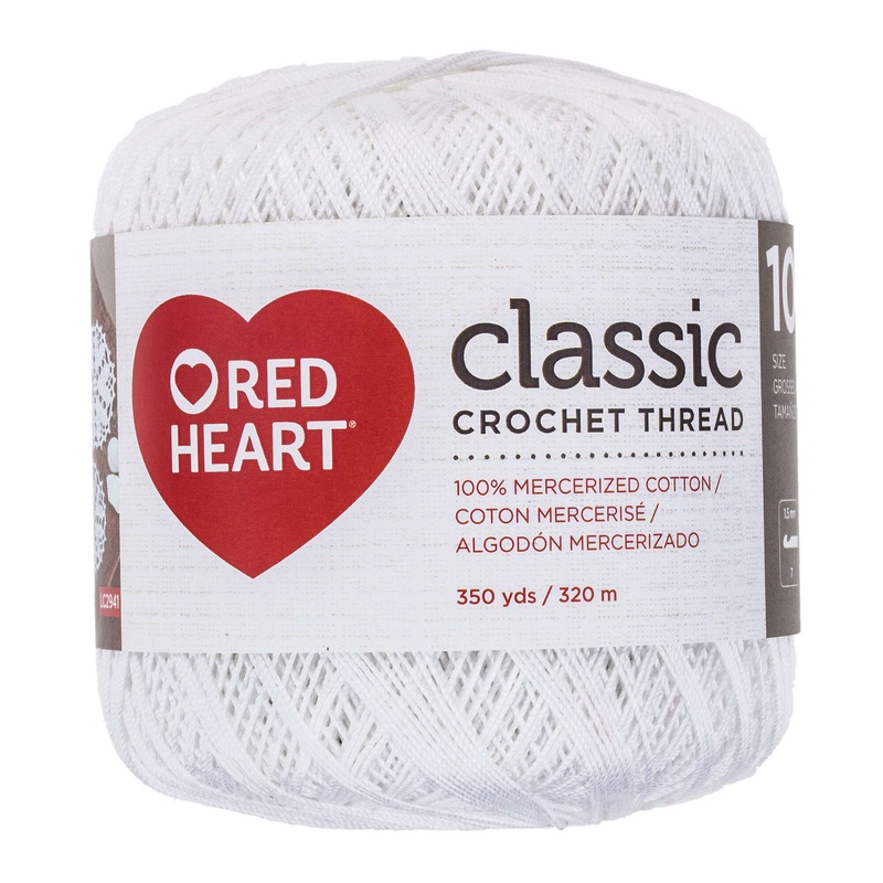 Red Heart Classic Crochet Thread Size 10 – Clearance shades