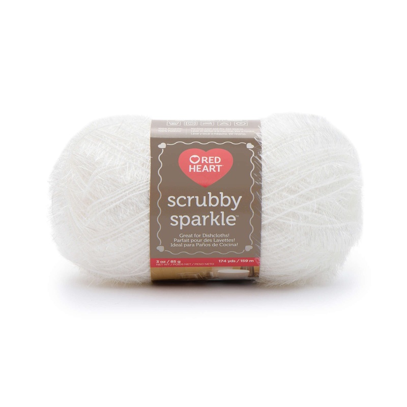Red Heart Scrubby Sparkle Yarn – Discontinued Shades