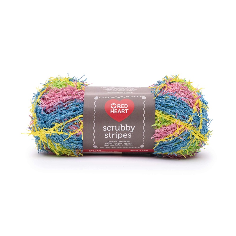 Red Heart Scrubby Stripes Yarn – Discontinued Shades