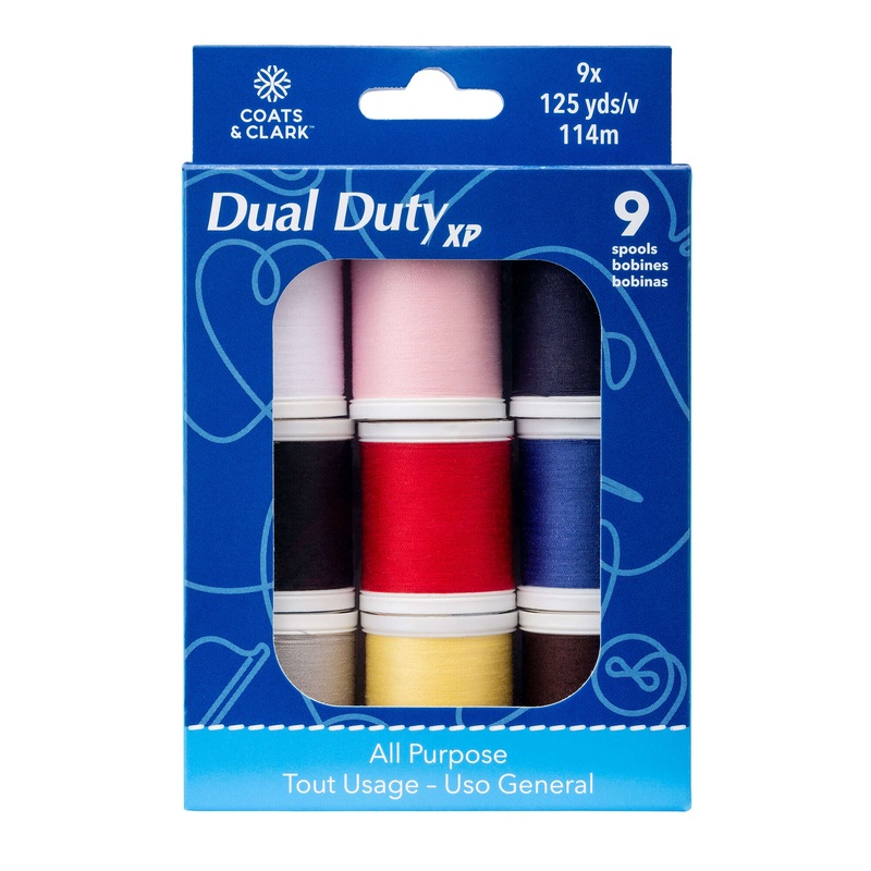 Coats & Clark Dual Duty XP All Purpose Sewing Thread Set, 9 Spools