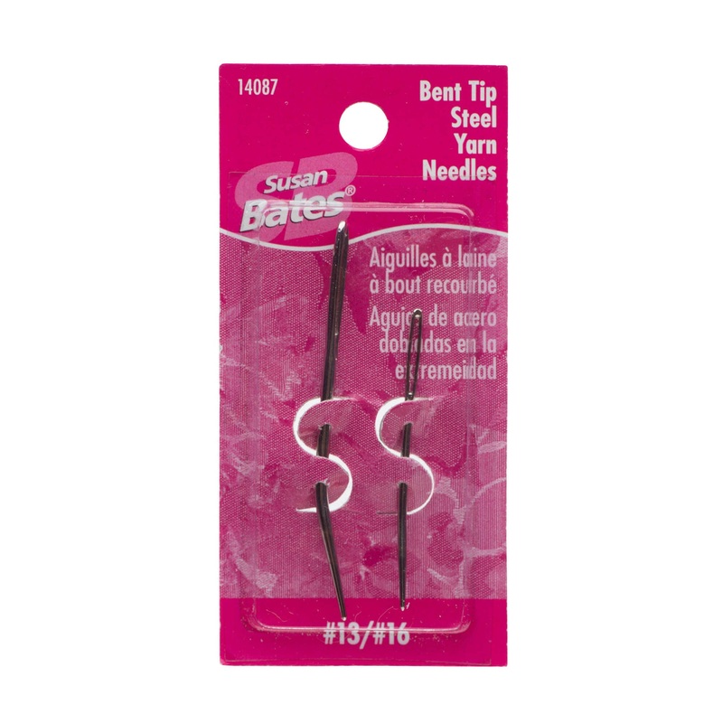 Susan Bates 2 Pack, Steel Bent Tip Yarn Needles – Clearance Items