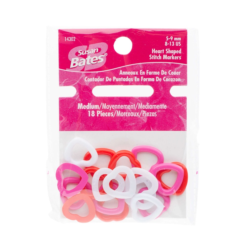 Susan Bates Heart Shaped Stitch Markers – Clearance Items