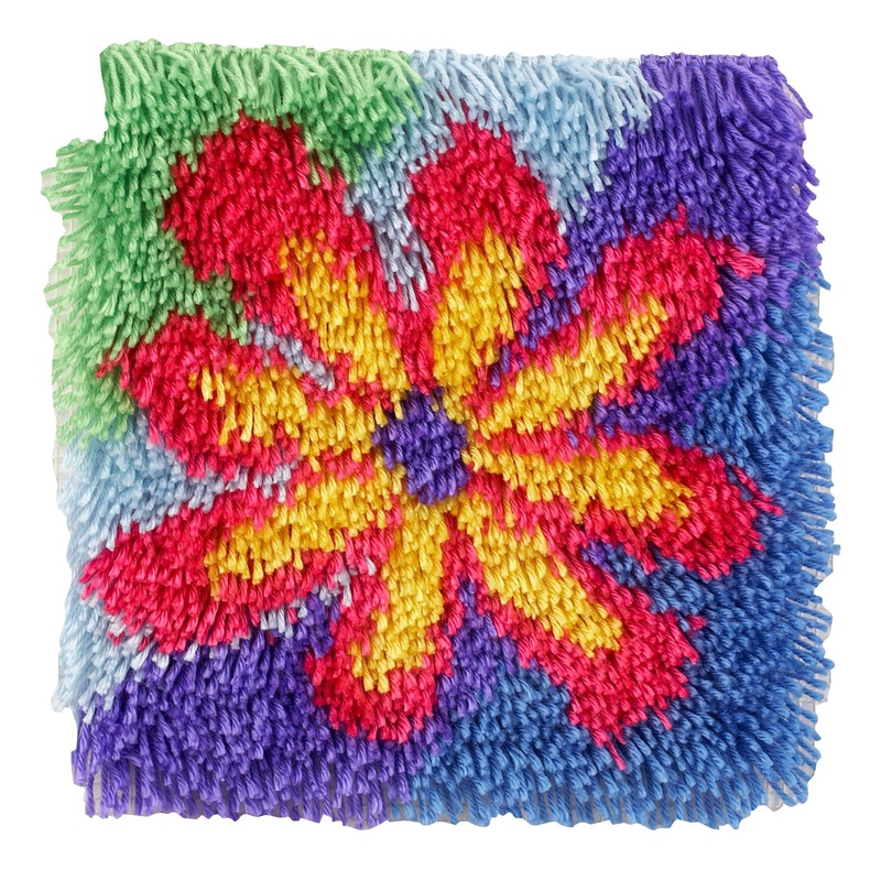 WonderArt Shaggy Flower Power Kit 12 x 12, Discontinued items