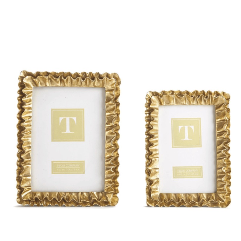 Gold Ruffles Frame 2 Sizes