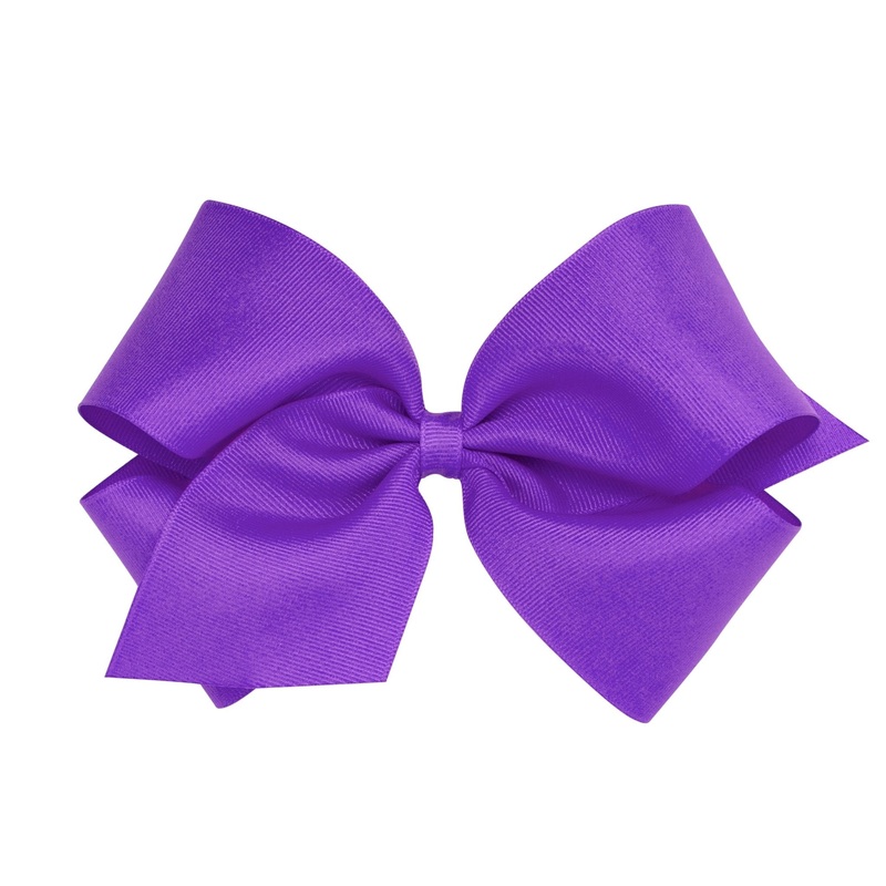 King Grosgrain Bow – Delphinium