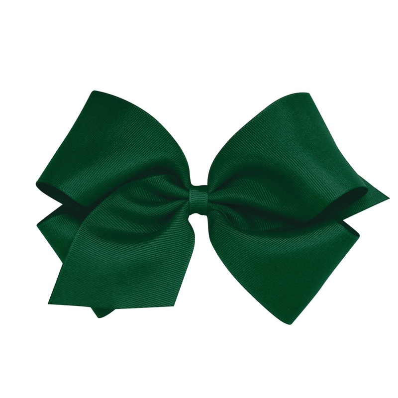 King Grosgrain Bow – Forest Green
