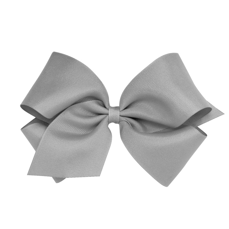 King Grosgrain Bow – Grey