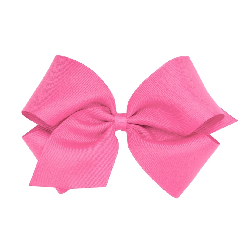 King Grosgrain Bow – Hot Pink