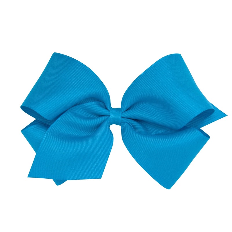 King Grosgrain Bow – Island Blue