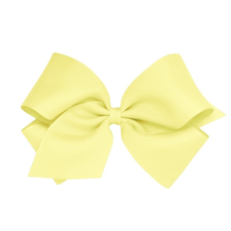 King Grosgrain Bow – Light Yellow