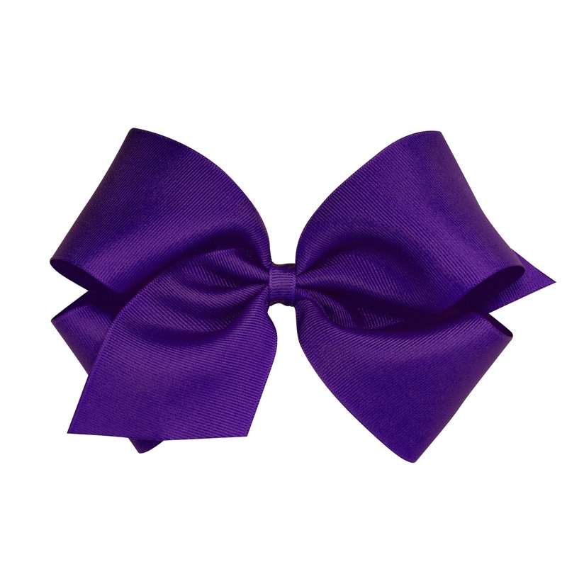 King Grosgrain Bow – Purple