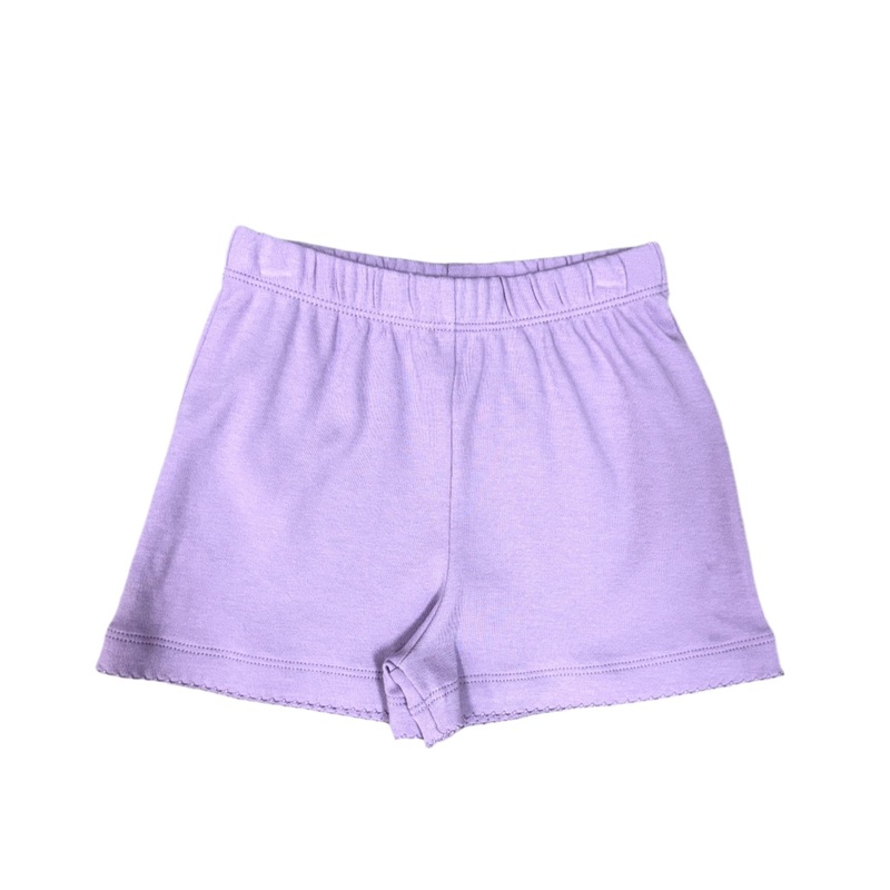 Lavender Picot Trim Shorts