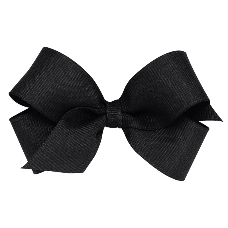 Mini Grosgrain Bow – Black