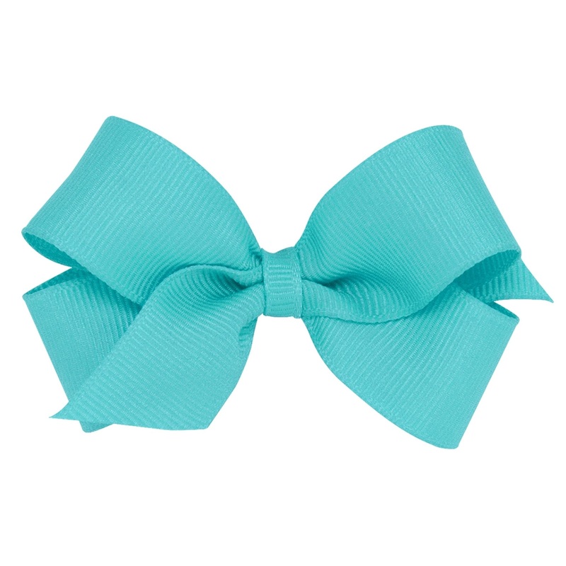 Mini Grosgrain Bow – Navajo Turquoise