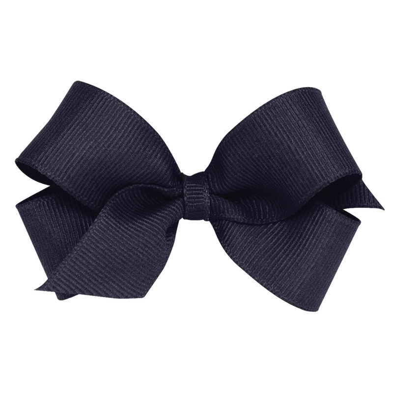 Mini Grosgrain Bow – Navy