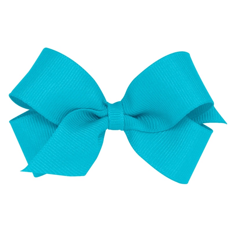 Mini Grosgrain Bow – New Turquoise