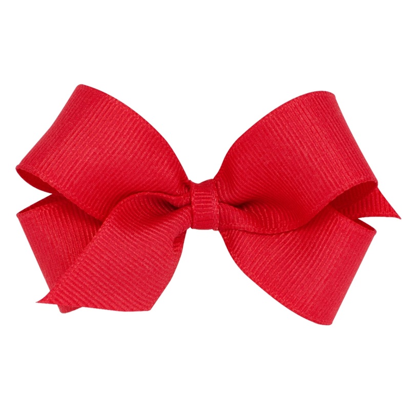 Mini Grosgrain Bow – Red