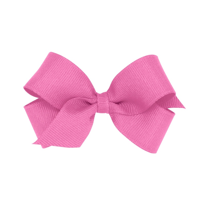 Mini Grosgrain Bow – Rose