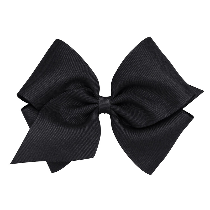 Mini King Grosgrain Bow – Black