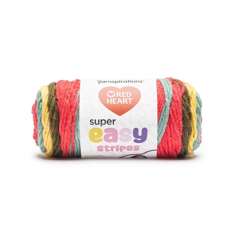 Red Heart Super Easy Stripes Yarn (198G/7oz)