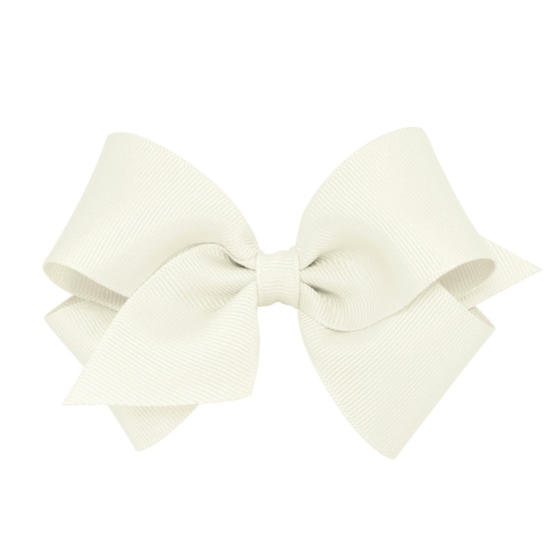 Small Grosgrain Bow – Antique White