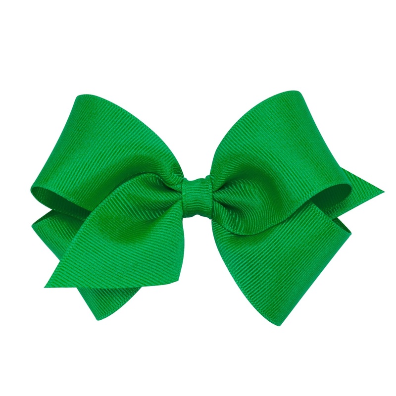Small Grosgrain Bow – Green