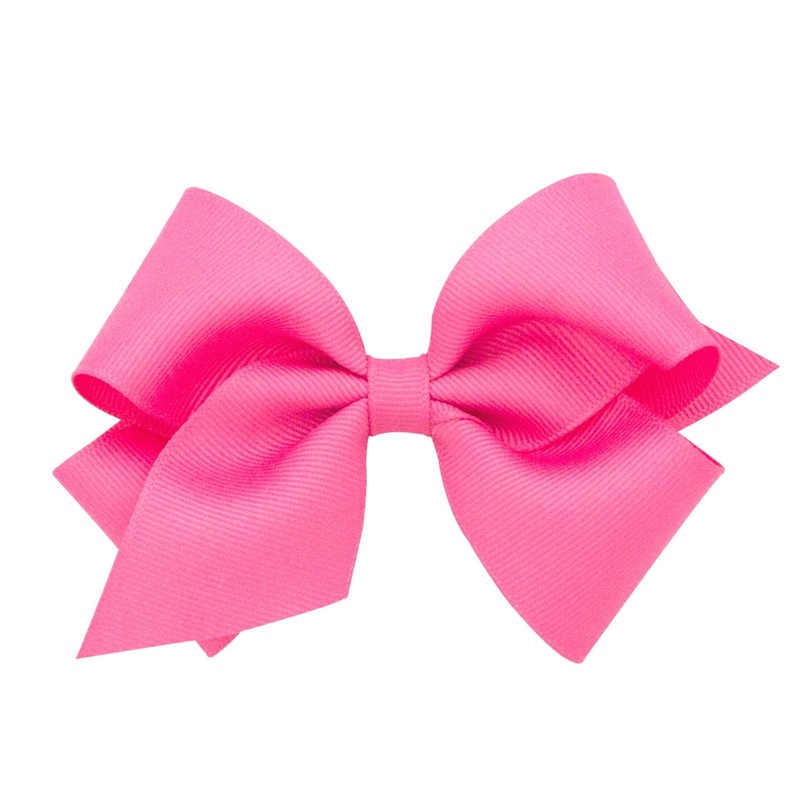 Small Grosgrain Bow – Hot Pink
