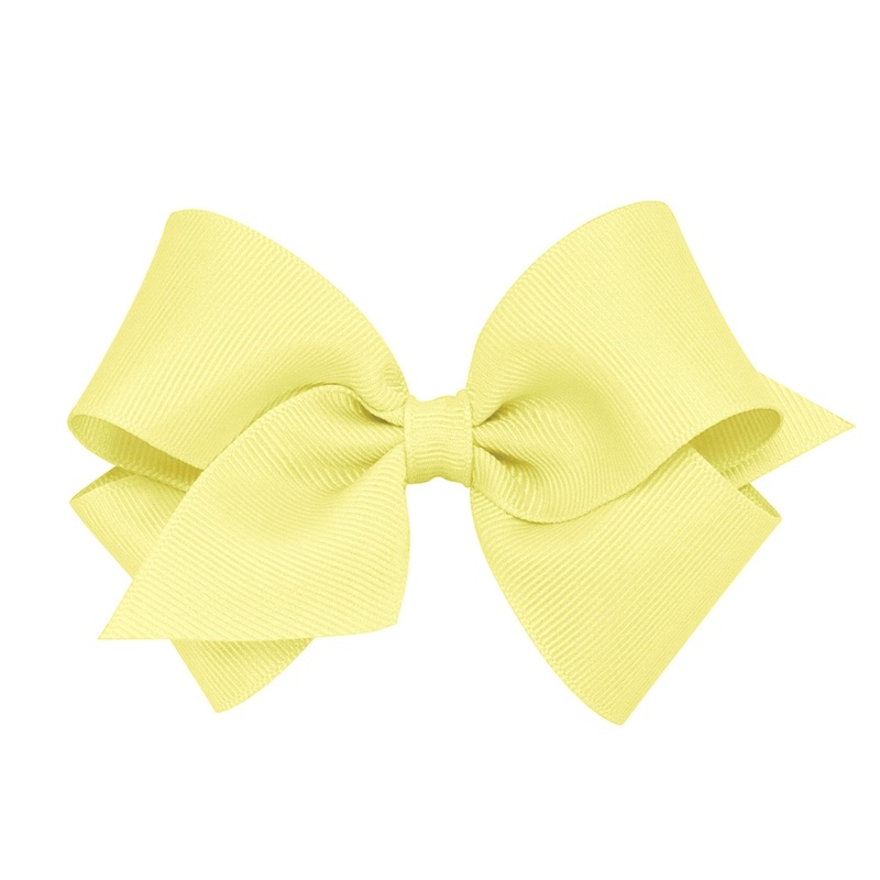 Small Grosgrain Bow – Light Yellow