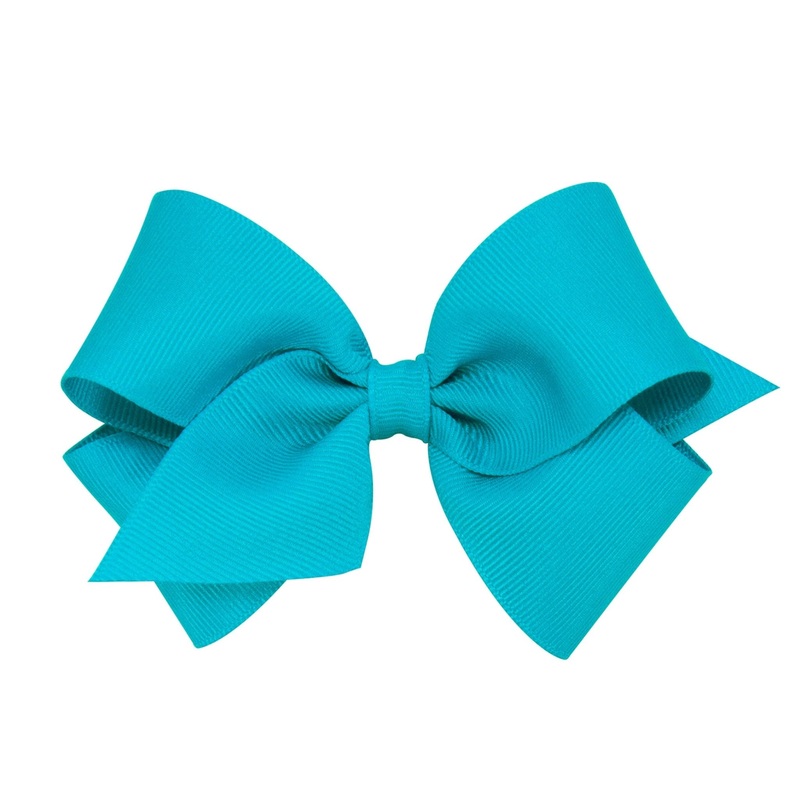 Small Grosgrain Bow – New Turquoise