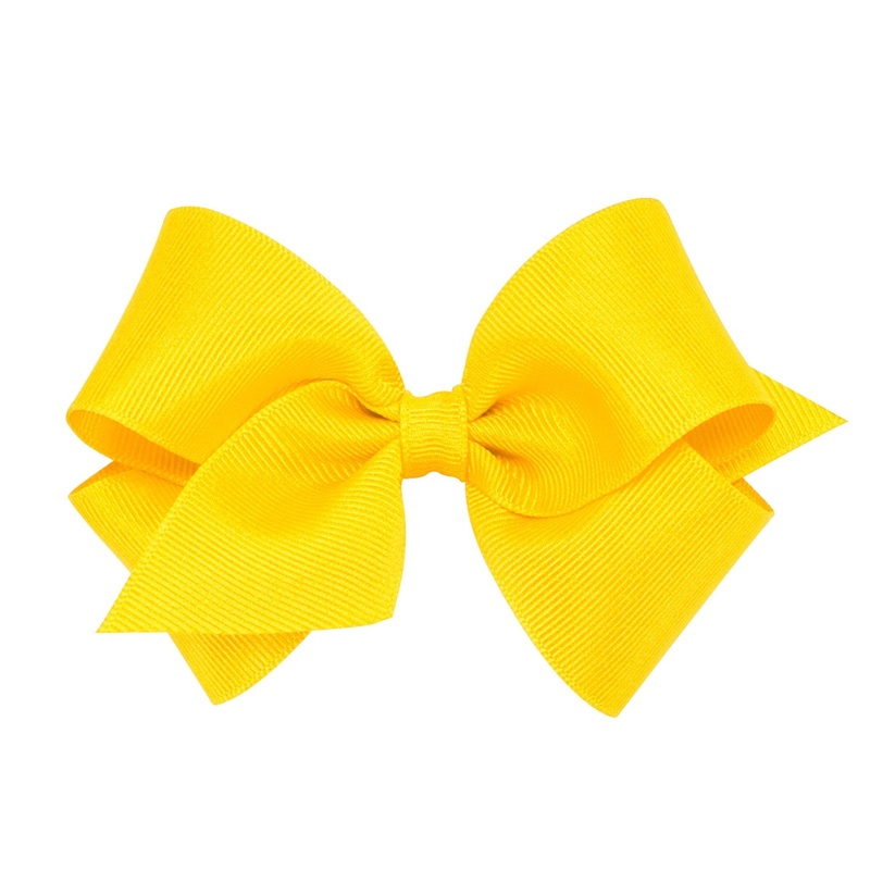 Small Grosgrain Bow – Yellow