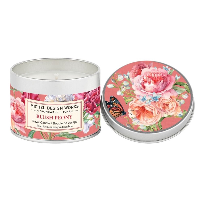 Blush Peony Travel Candle