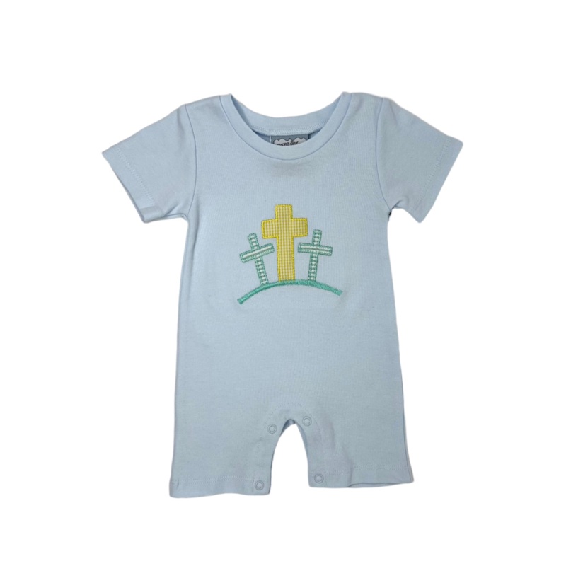 Cross Boys Applique Romper