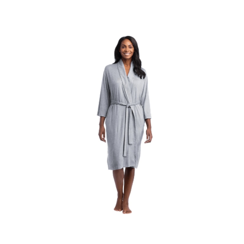 Dream Shawl Collar Robe – Heather Grey